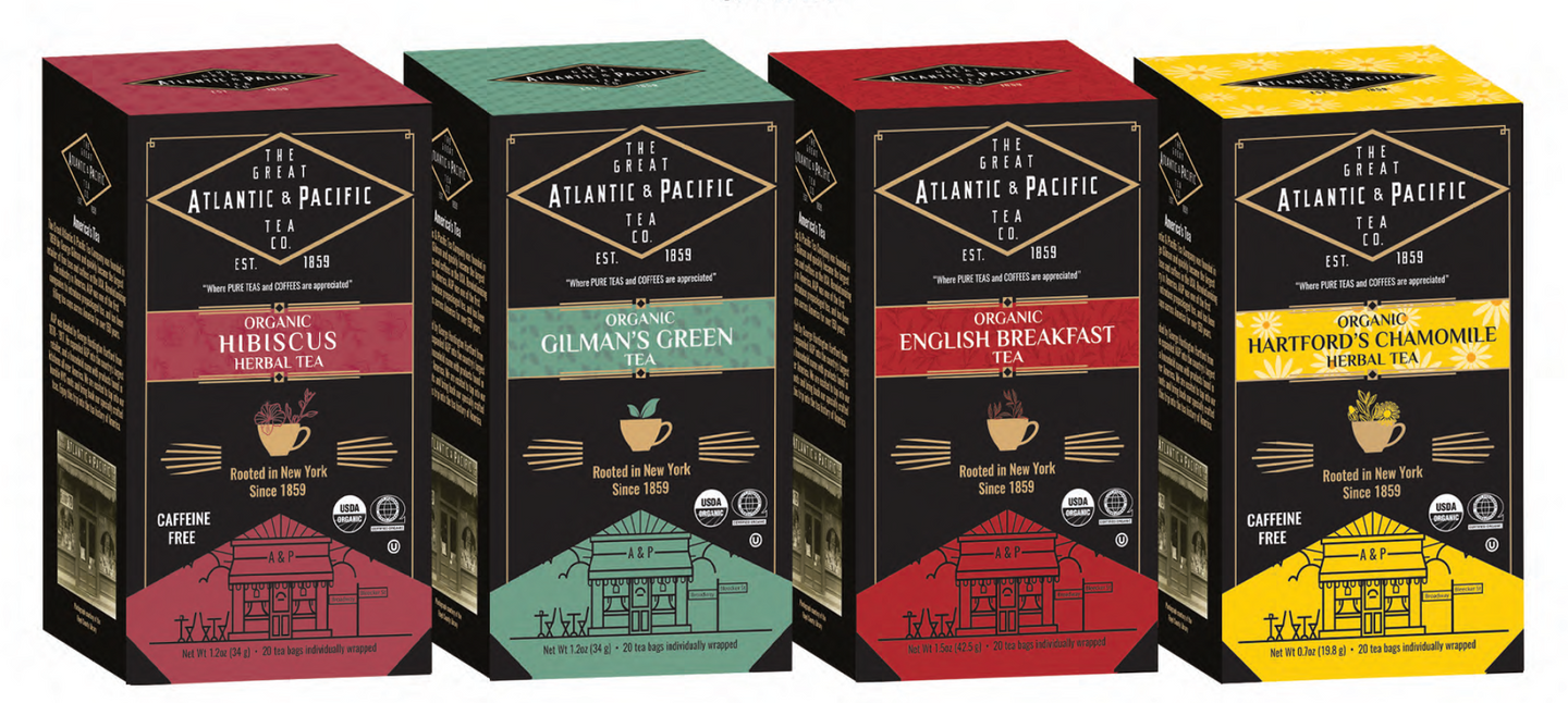 A&P's Tea Combo 4 Pack, 80 Tea Bags Organic – A&P COFFEE AND TEA