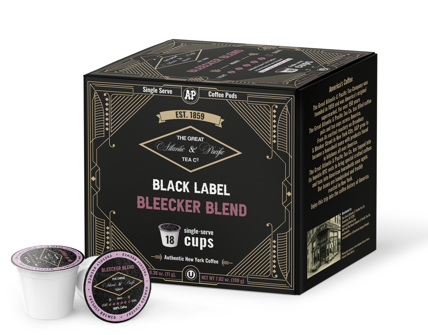 A&P Bleecker Blend Single Serve Coffee Pods, 18 Count