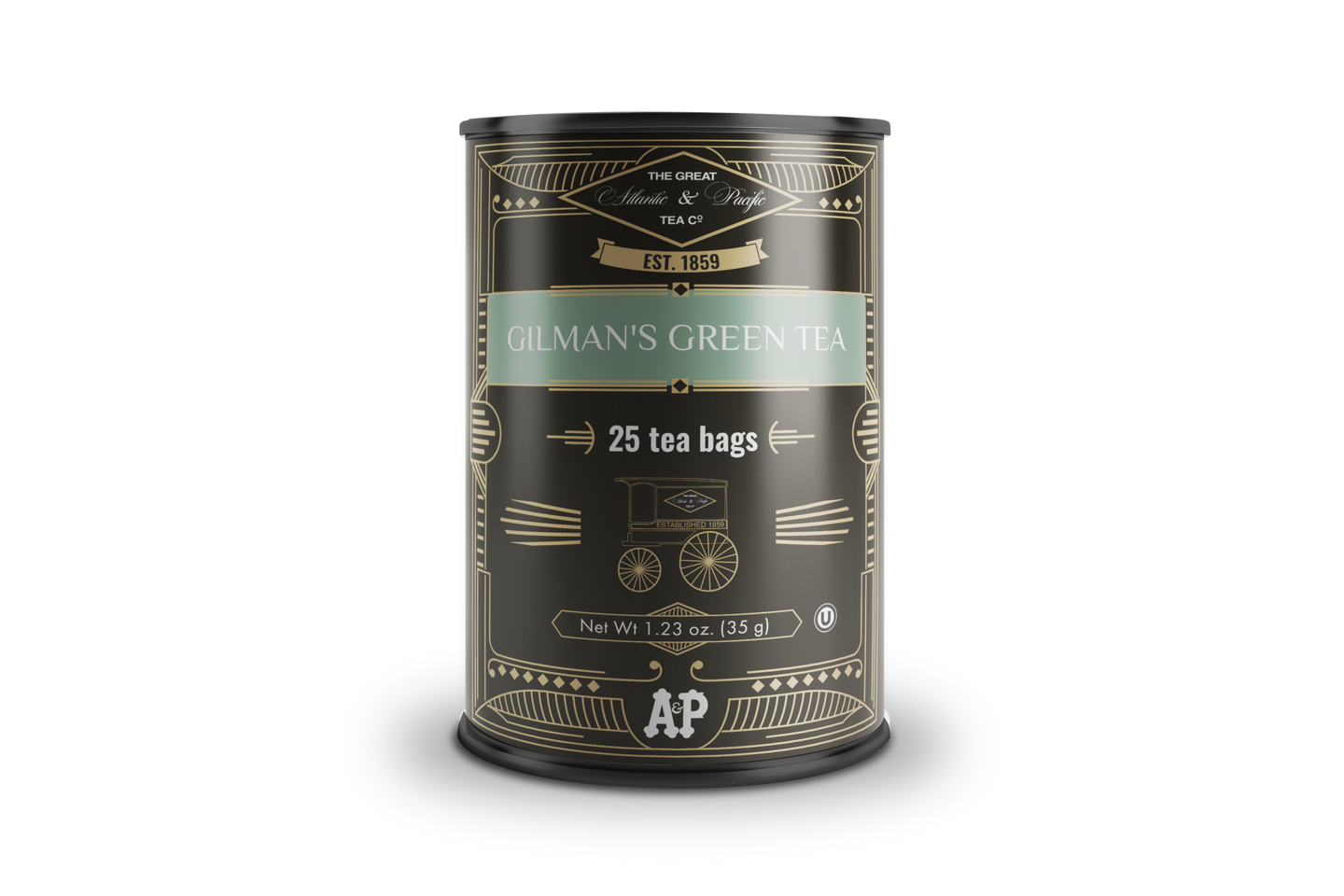 A&P Gilman's Green Tea, 25 Count